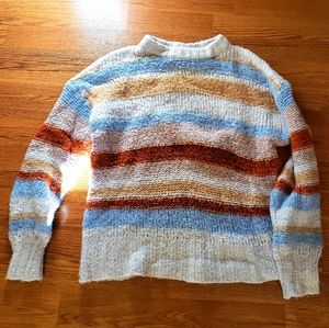 American Eagle Boho Striped Sweater